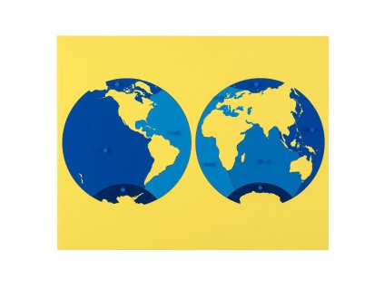 Puzzle - mapa oceánů
