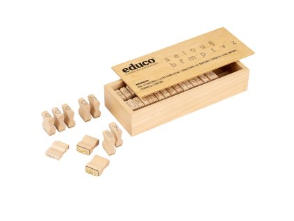 Letter stamps outline