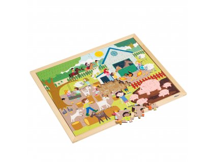 Puzzle together - at the petting zoo