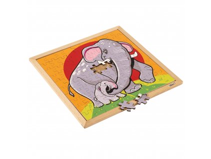 Puzzle zvířat - sloni