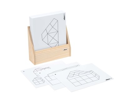 Large wooden building blocks - activity cards (30)