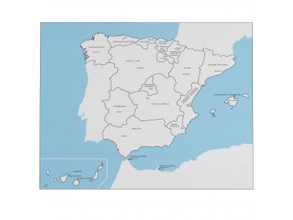 Kontrolní mapa Španělska, španělsky
