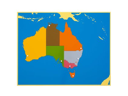 Puzzle - mapa Austrálie