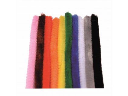 Chenille 200 pieces 10 colours assorted