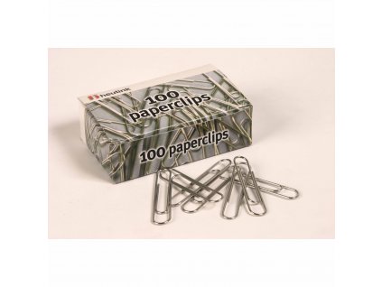 Paperclips nickel 50 mm box 100 pieces