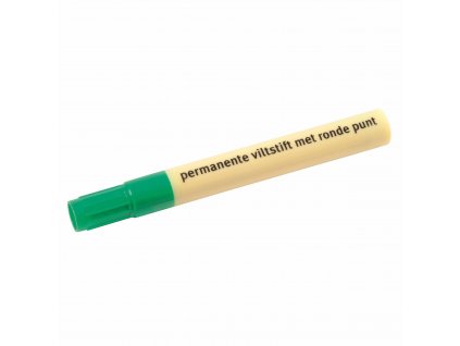 Permanent marker round tip green