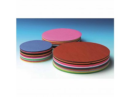 Craft paper 60 g round 12 cm 480 sheets 12 colours assorted