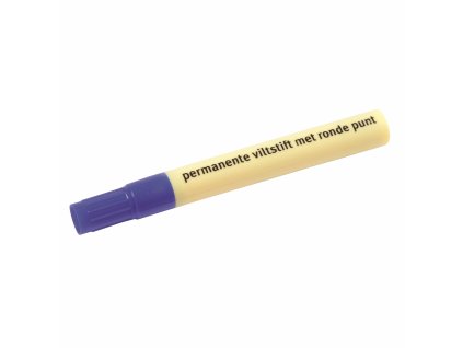 Permanent marker round tip blue