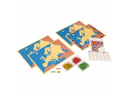4 mapy Evropy