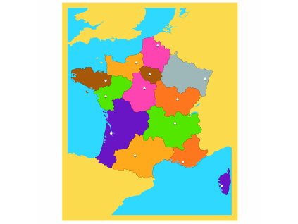 Puzzle – mapa Francie