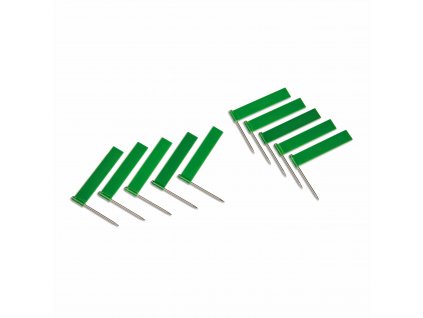 10 ks zelených vlajek (pro označování států)