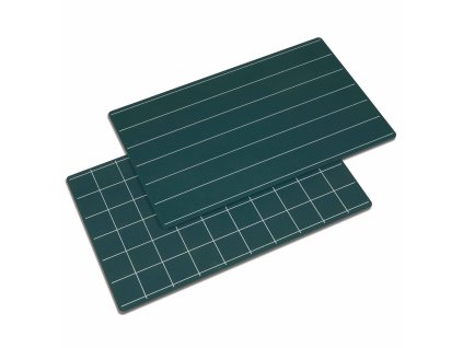 Zelená tabule, linky/čtverečky 2ks