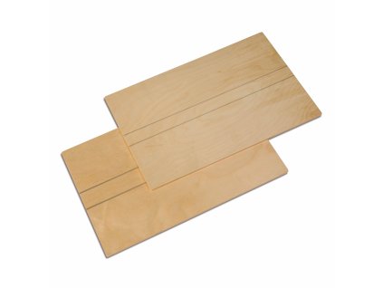 Dřevěné tabule pro Velkou a Střední pohyblivou abecedu, 2 ks