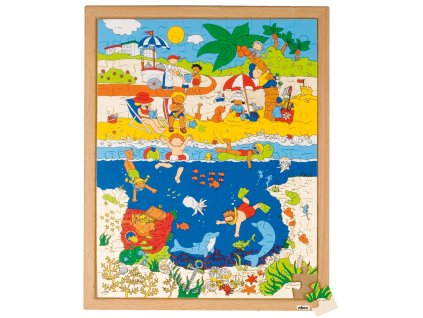 Puzzle Nahoře a pod povrchem - u moře (120 dílků)