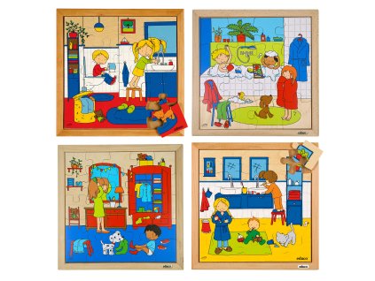 Puzzle Osobní hygiena - sada 4