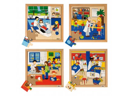 Puzzle - Mé zdraví, sada 4 ks