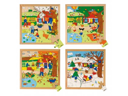 Puzzle Roční období 2 - kompletní sada 4