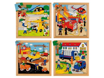 Street Action puzzles - complete set of 4