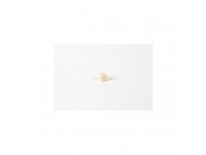 Nebarvená dřevěná krychlička (1 x 1 x 1 cm)
