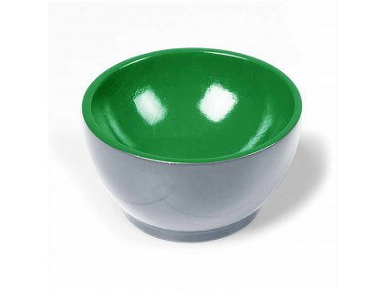 Dřevěný kalíšek: šedo-zelený