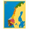 Puzzle mapa - Norsko