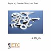 Equal - Greater - Less Than (Up To 4 Digits)