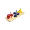 Colored Discs On Colored Dowels