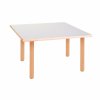 Square Table Top: Milk White - 64 x 64 x 2 cm.