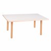 Rectangular Table Top: Milk White - 118 x 64 x 2 cm.