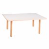 Rectangular Table Top: Milk White - 70 x 50 x 2 cm.