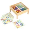 Mosaic table with coloured balls