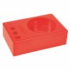 Material block plastic red for 1 pot