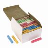 Sidewalk chalk box 100 pieces assorted colours