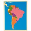 Puzzle – mapa Jižní Ameriky