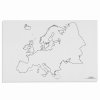 Mapa Evropy – slepá, 50 listů