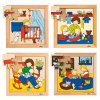 Puzzle Rodina - kompletní sada 4 puzzle