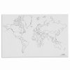 Mapa světa – politická, slepá, 50 listů