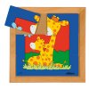 Puzzle zvířat - Matka a mládě - žirafa (6 dílků)