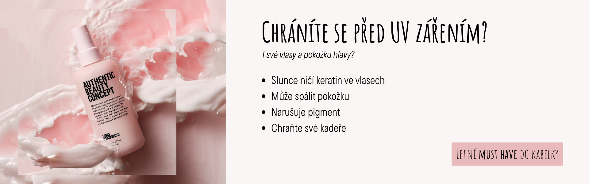 UV ochrana pro vlasy a vlasovou pokožku