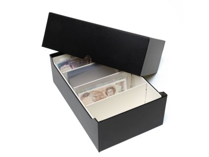 logik archive box for 500 banknotes black