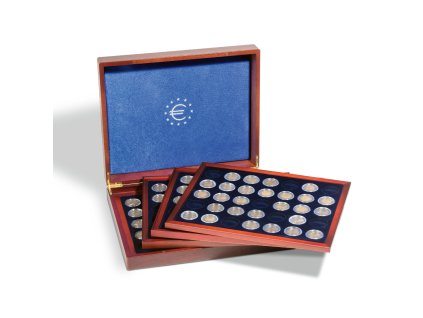 volterra quattro presentation case for 140 x 2 euro coins in capsules