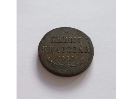 3 grajciar 1849 NB