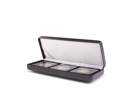 nobile coin case for 3 quadrum capsules black