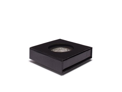 airbox view coin case with stand up function for one quadrum capsule black