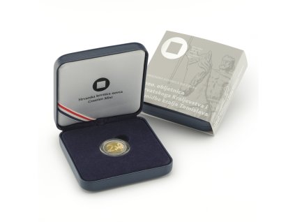 Prigodna kovanica od 2eura Kralj Tomislav PP ambalaza