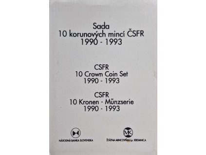 Sada 10 kčs 1990-1993