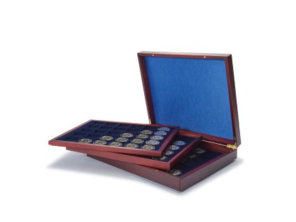 volterra trio presentation case each with 30 square divisions for coins up to 39 mm o