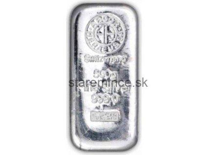 Strieborná tehlička 500g Argor-Heraeus