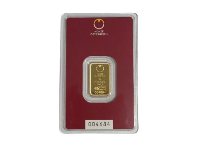 Zlatá tehlička 5g Münze Österreich