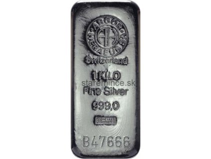 Strieborná tehlička 1000g Argor-Heraeus